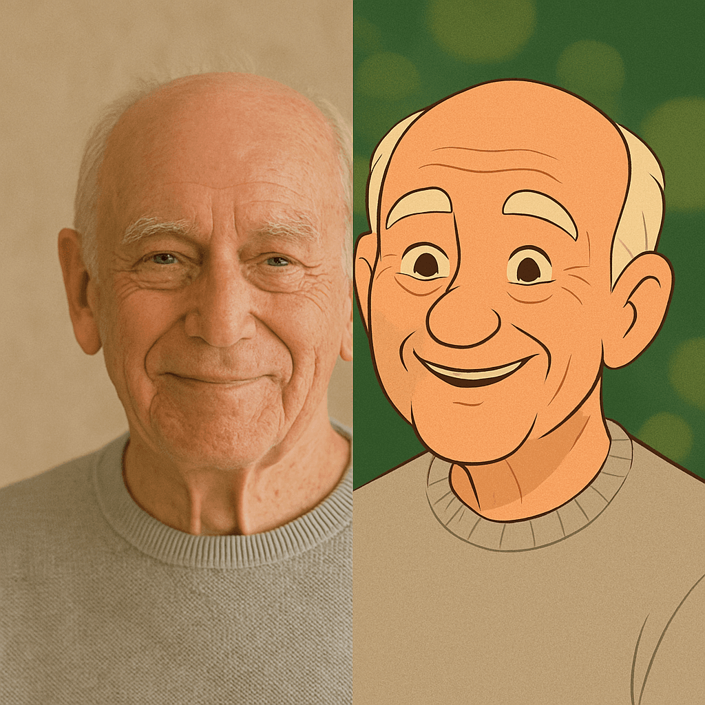 AI Cartoon Photo generated artwork